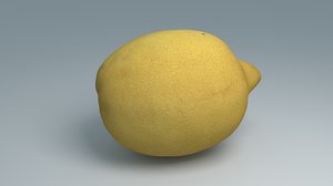 3D realistic lemon
