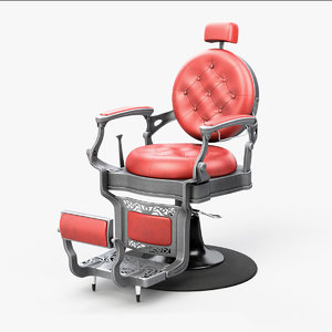 alesso professional barber chair 3D