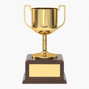 realistic trophy cup 16 3D