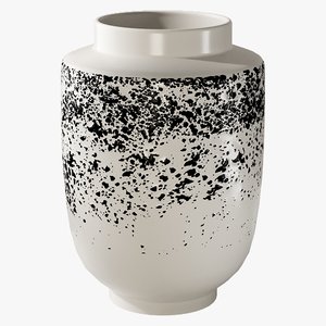 3D realistic miriam speckled vase