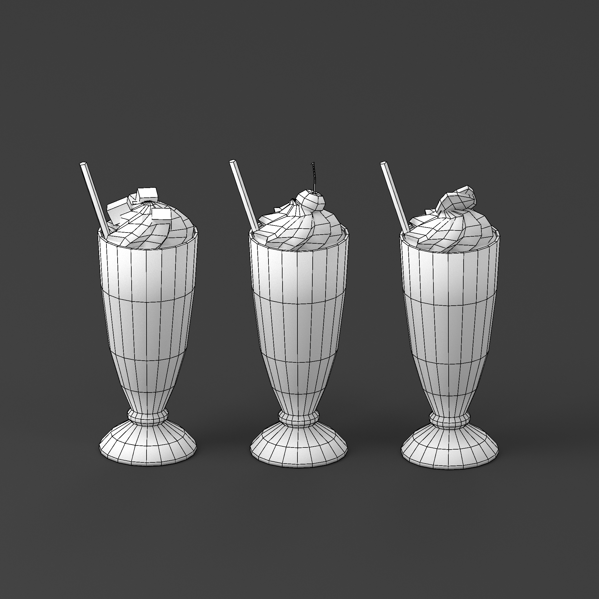 Milkshake 3D model TurboSquid 1439911