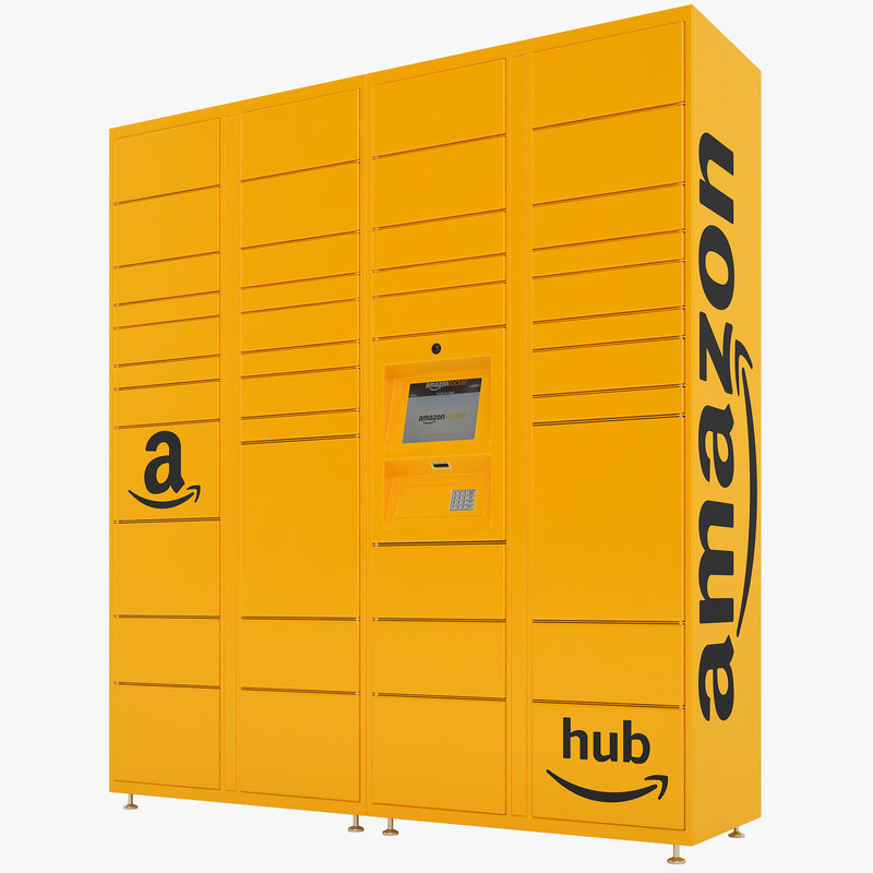 3D amazon delivery lockers TurboSquid 1439905