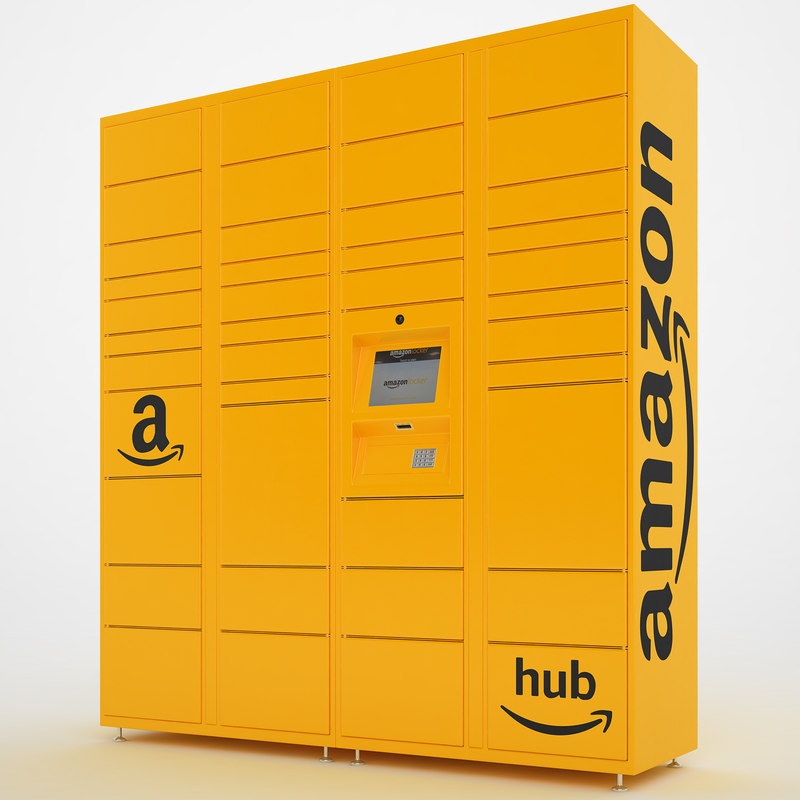 3D amazon delivery lockers TurboSquid 1439905