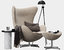 chair egg chaise lounge 3D model