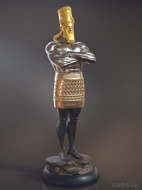 Daniel 2 statue king 3D model - TurboSquid 1428072