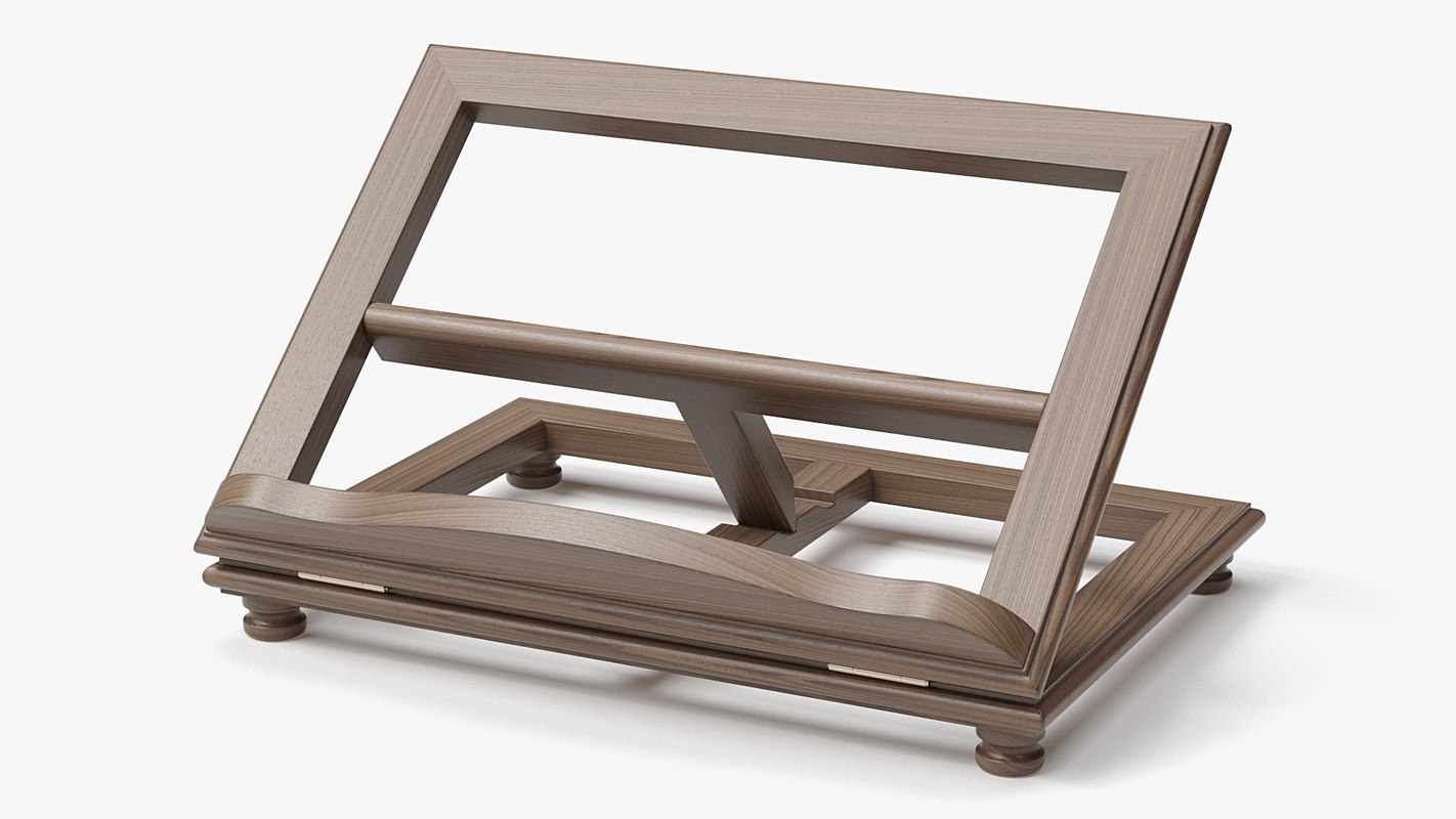 3D realistic book stand TurboSquid 1440153
