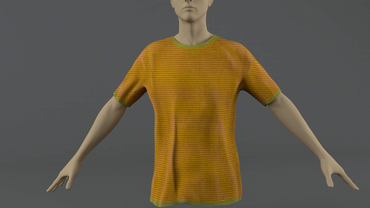 t shirt model 3d