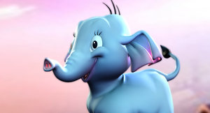 3D cartoon elephant