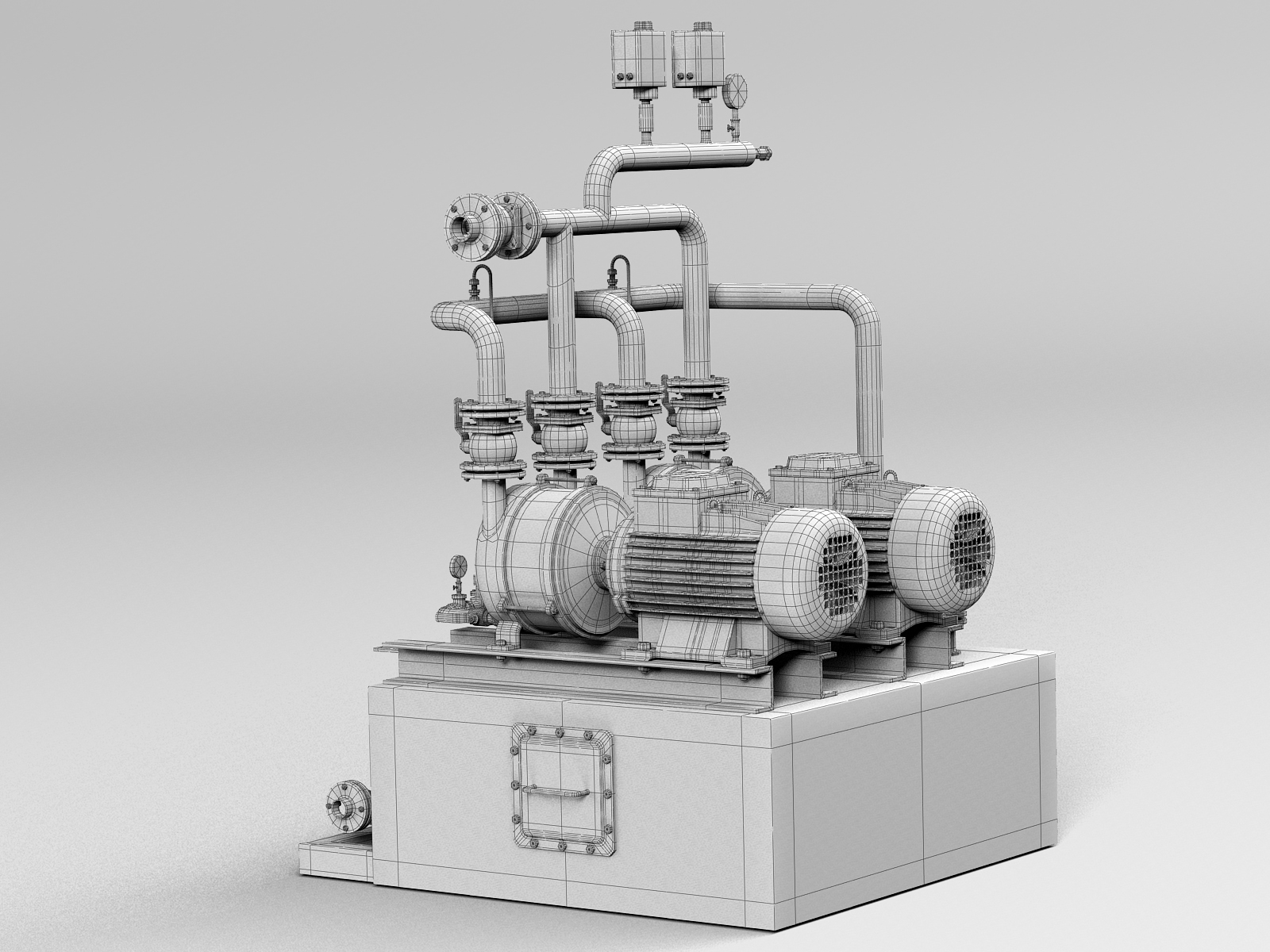 Industrial compressor 3D - TurboSquid 1440290