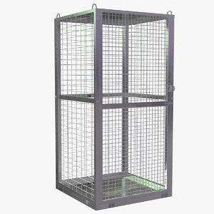 3D model storage cage