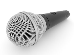 3D model microphone blender v-multi