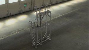 3D platform vertical ladders
