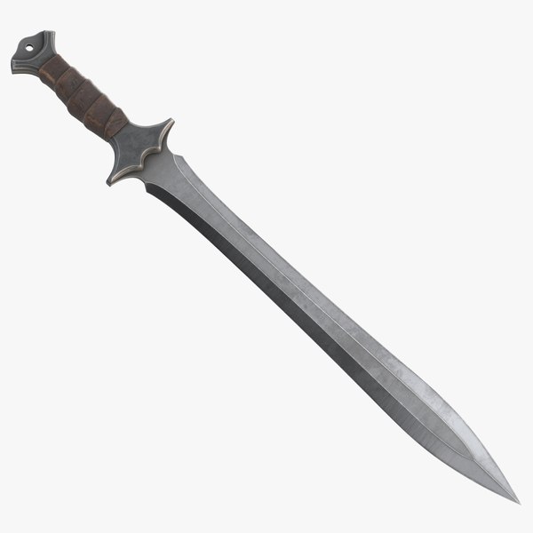 Double Sided Sword 2 3d Model Turbosquid