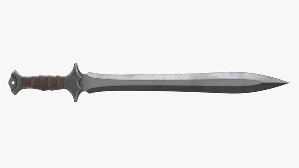 Double Sided Sword 2 3d Model Turbosquid