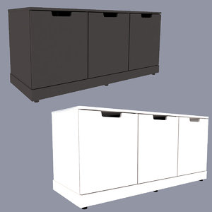 drawers nordli chest 3D model