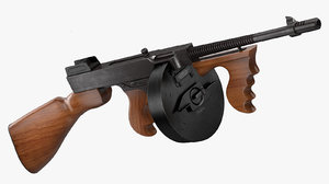 3D tommy gun