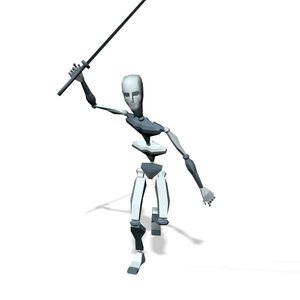 Solider sword running long loop