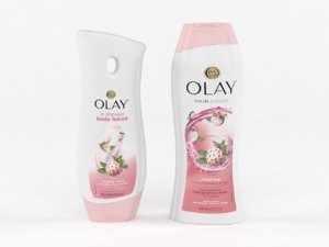 olay body wash lotion 3D