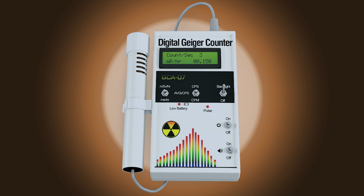 Digital geiger counter external model TurboSquid 1440806
