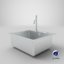 3D realistic sink mira mixer