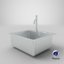 3D realistic sink mira mixer