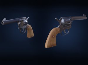 3D revolver pbr