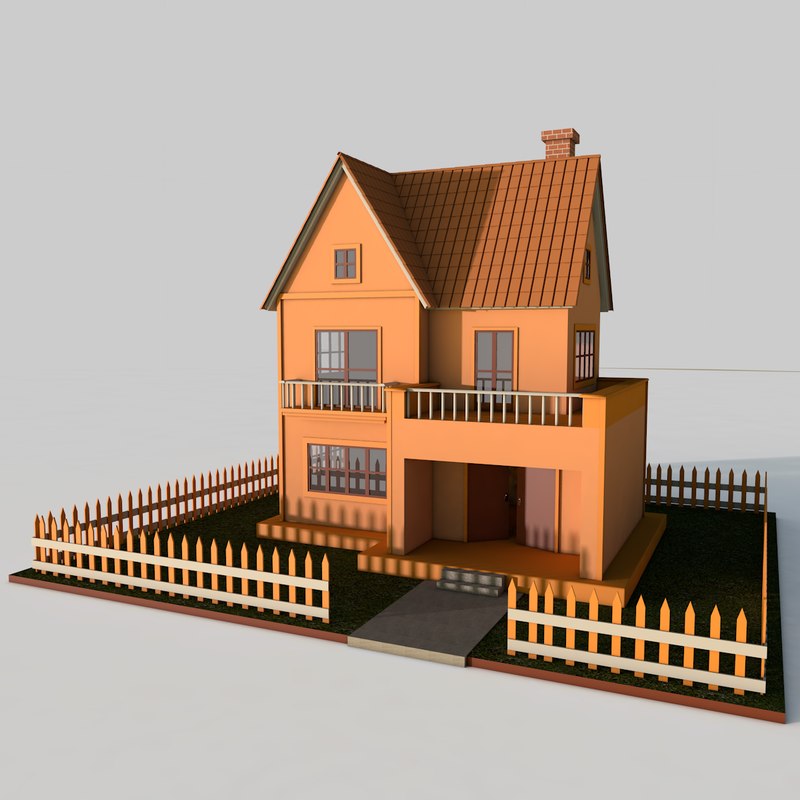 3D model cartoon house - TurboSquid 1440846