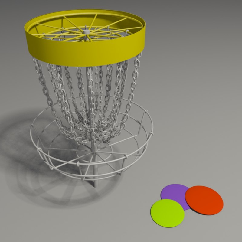 Disc golf basket 3D TurboSquid 1440871