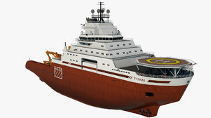 3D icebreaker titan vessel cargo ship
