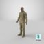 3D model realistic soldier uniform desert