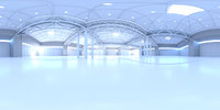 Exhibition Hall HDRI Map White