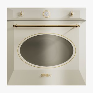 3D model realistic oven colonial electric