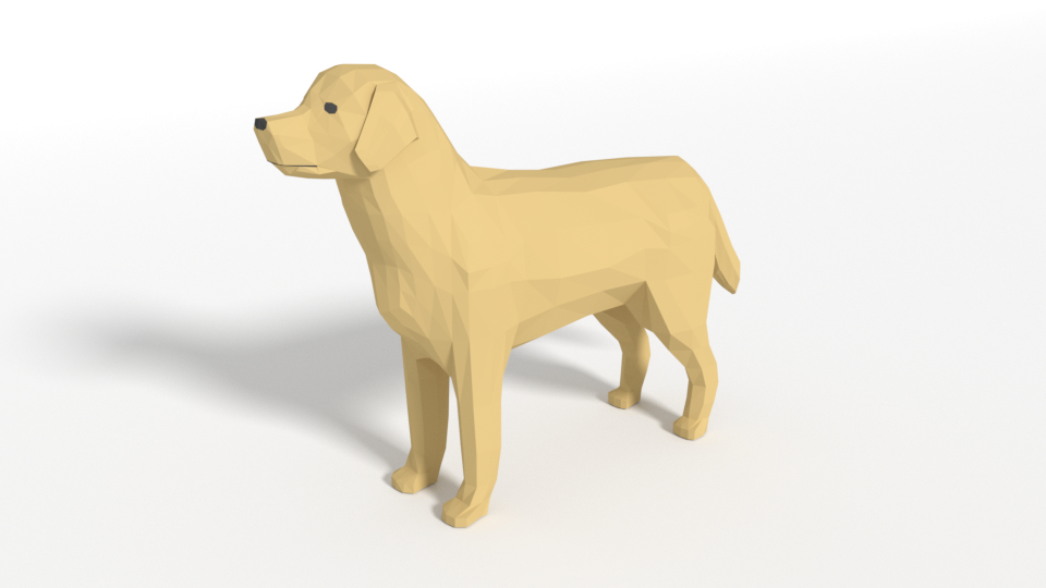Low Poly Dog Blender Models for Download TurboSquid