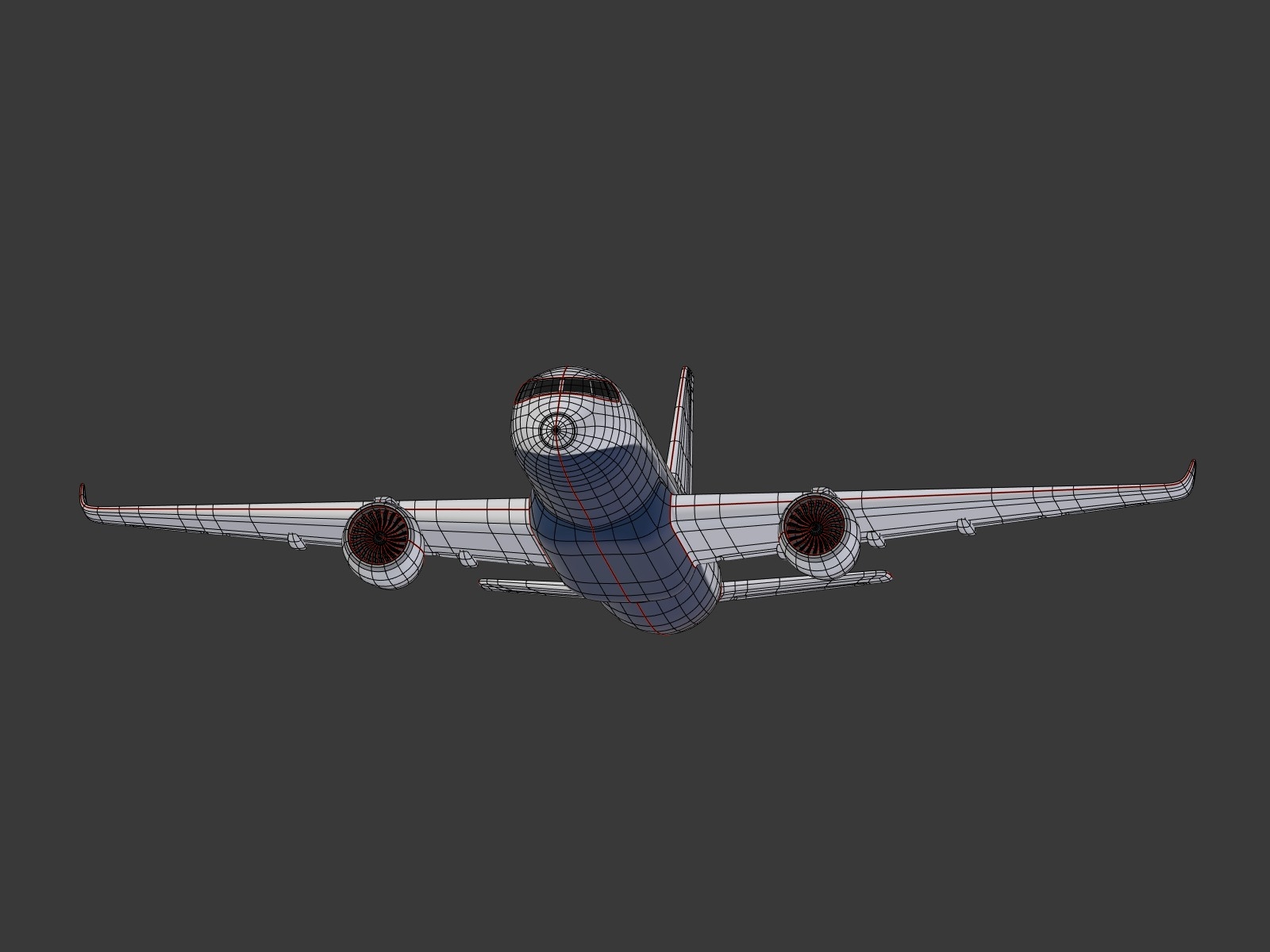 modelo 3d Avión de pasajeros - LowPoly - TurboSquid 1421854