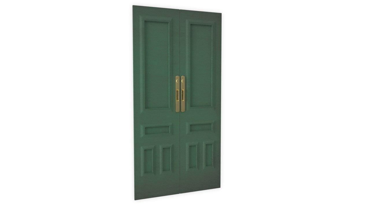 Double Door 3d Model Turbosquid 1441257