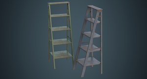 3D step ladder 1c model