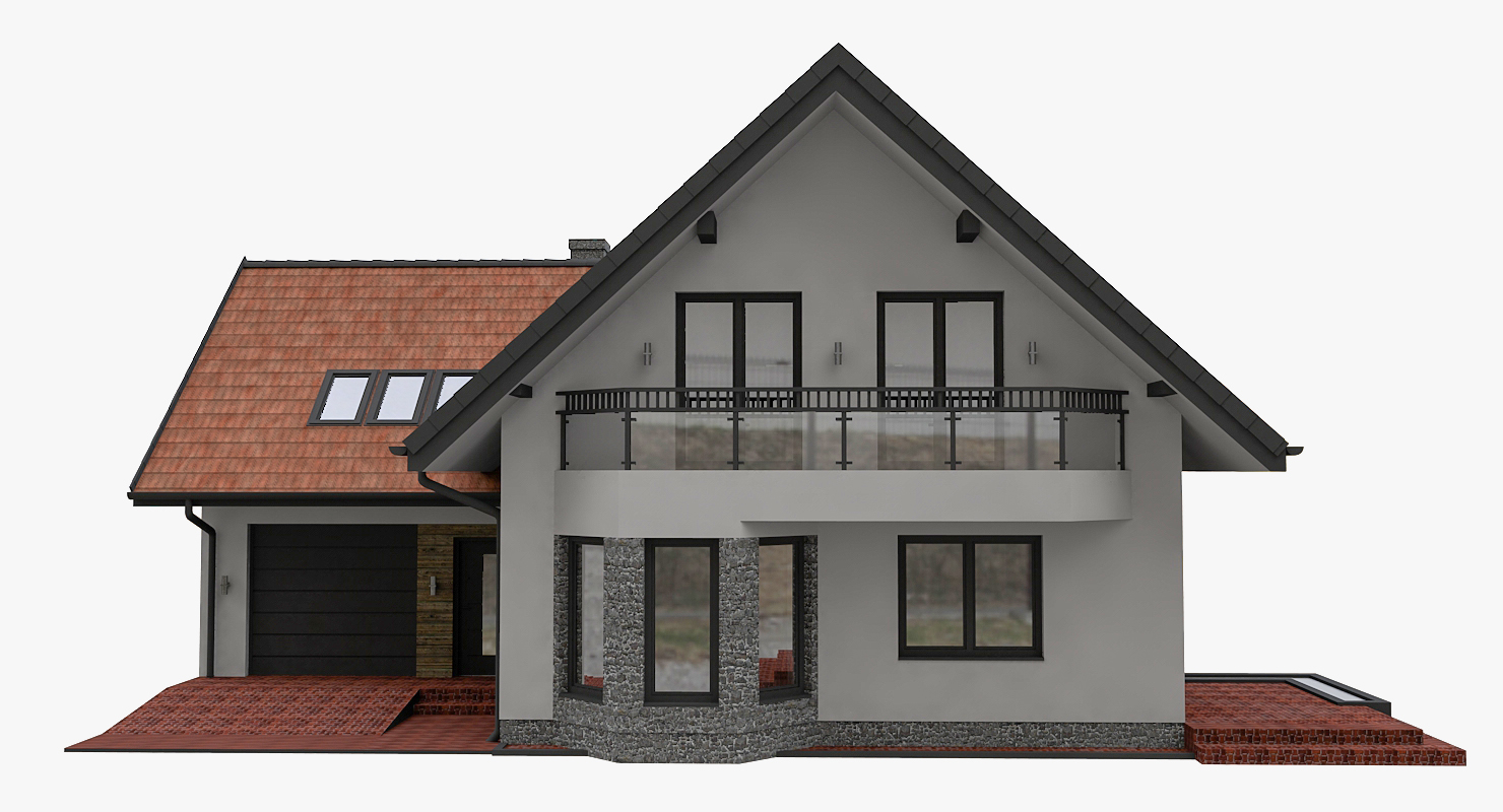 3D model european modern house - TurboSquid 1441361