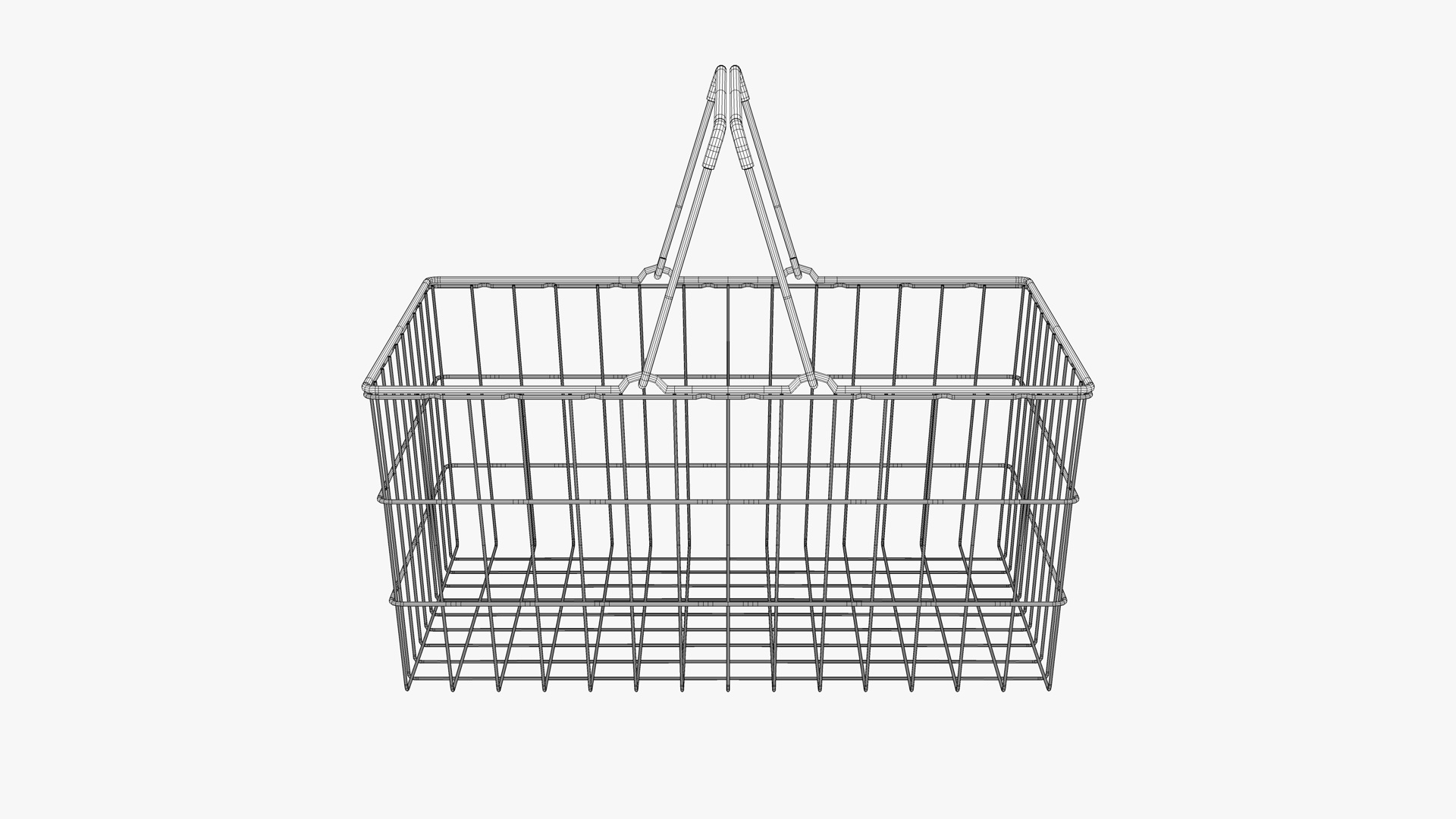 3D shopping basket TurboSquid 1441366