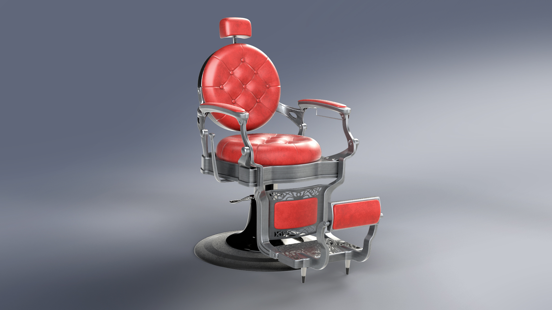 Alesso Professional Barber Chair 3d Turbosquid 1441402