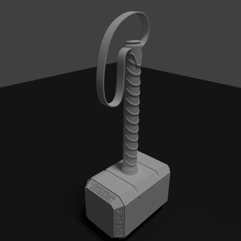 3D mjonir thors hammer - TurboSquid 1441460