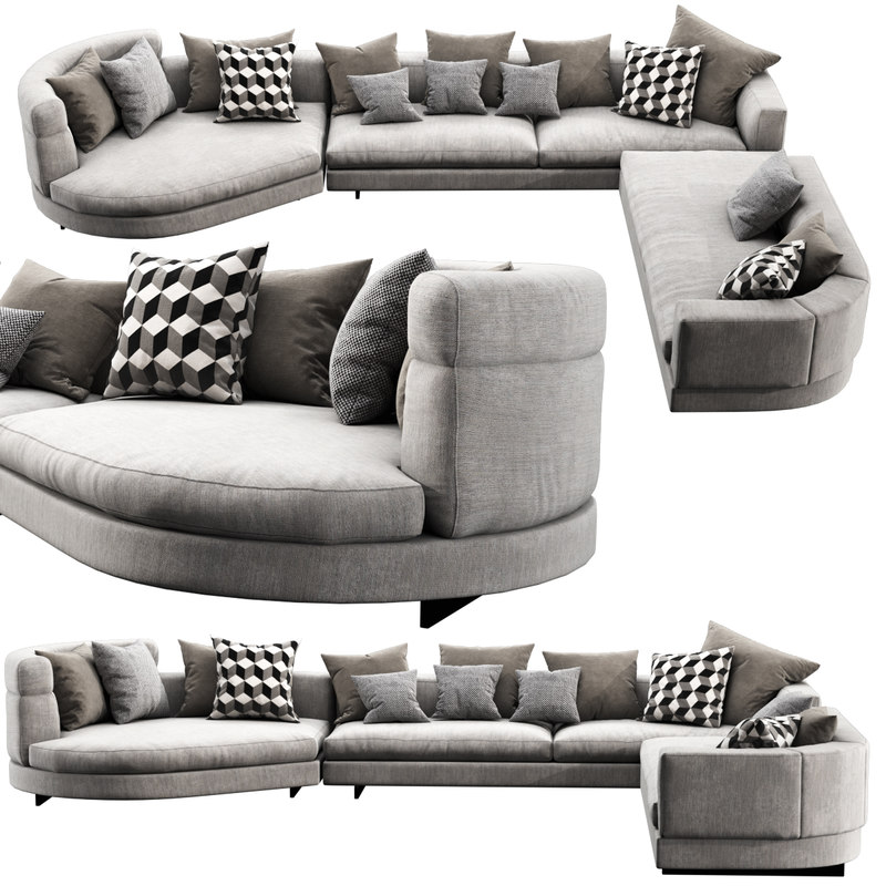 3D minotti alexander 3 - TurboSquid 1441677