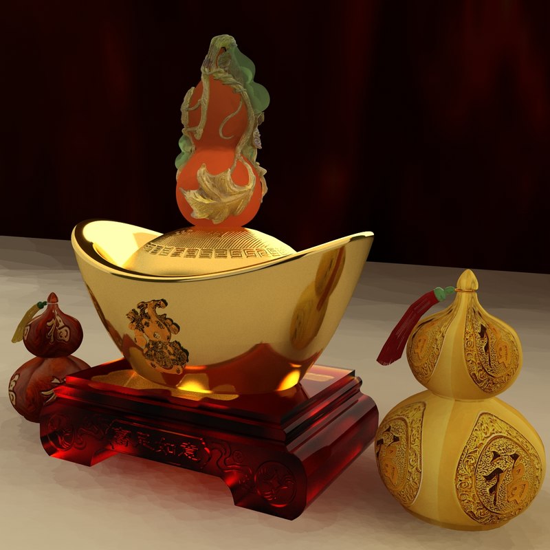3d Chinese Gourd Yuanbao Turbosquid 1441691 3d Chinese Gourd Yuanbao Turbosquid 1441691
