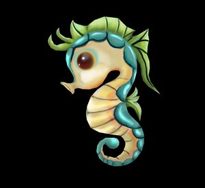 cute seahorse 3D