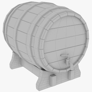 3D model beer barrel