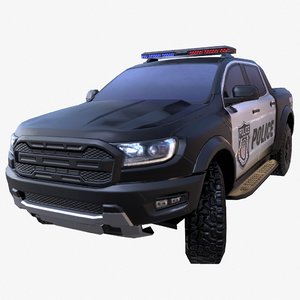 3D suv police model