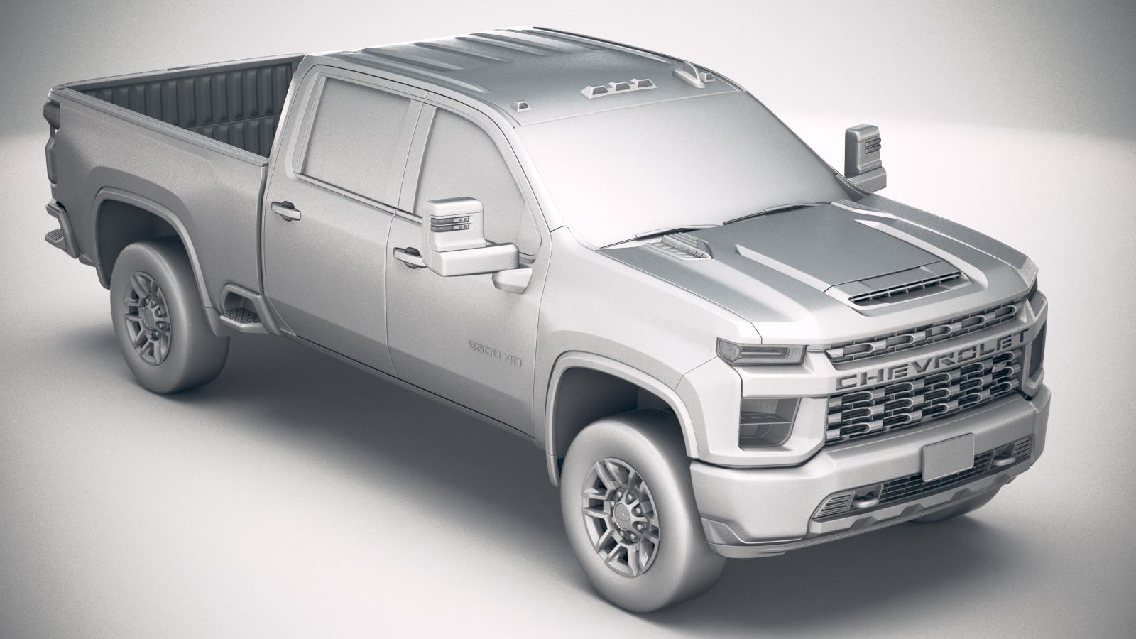 Chevrolet silverado 2500hd 3D model - TurboSquid 1430962