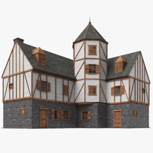 real medieval house 3D model