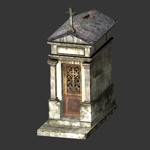 weathered mausoleum 3D model