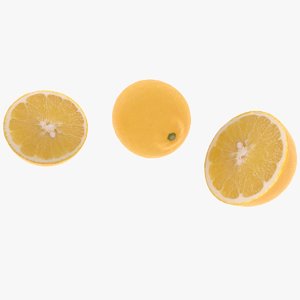 3D realistic lemon model