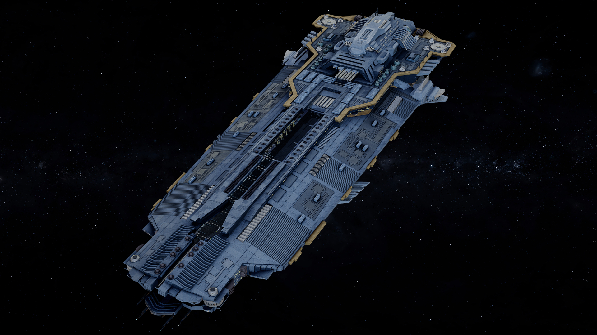 Sci Fi Mothership Space Carrier
